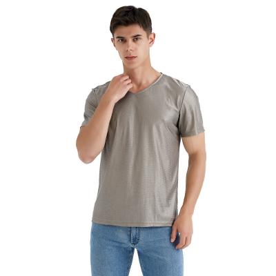 China Mens Short Sleeve T-Shirt Radiation Proof EMF Resistant Radiation Shielding Clothes for sale