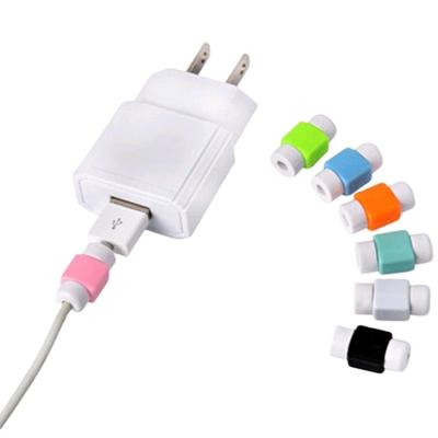 China Mobile Phone Factory Supply Silicon USB Data Cable Rubber Protector For iPhone Charging Cord for sale