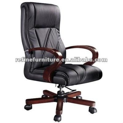 China Executive Chair Leather Chair Wood Wooden Base RF-B005 for sale