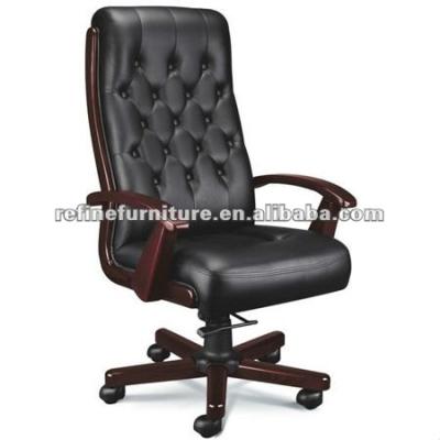 China Office Executive Leather Chair Office Chair Antique Wooden Chair/Wood Office Chair RF-B002 for sale