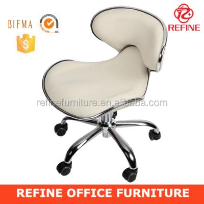 China High Quality Heavy Duty Elegant Nail Salon Chair White Leather Nail Beauty Salon Chair With Hydraulic RF-L001B for sale