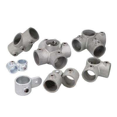 China Safety Guardrails Factory Supply Hot Sale OEM Customized Galvanized Pipe Connector Malleable Iron Fencing Structural Tube Clamps for sale