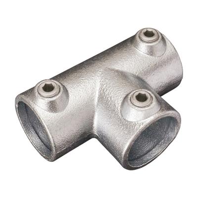 China Safety Guardrails Factory Supply Full Range Available Pipe Clamp Handrail System Key Pipe Clamp Tee Bypass Main Clamp Fittings Long for sale