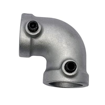 China Safety Guardrails Various Sizes OEM Customized Railing System Galvanized Malleable Iron Key Flange Steel Structural Pipe Fitting for sale