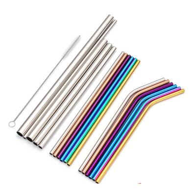 China 2020 Sustainable Hot Product Food Grade Straw Stainless Steel Straws for sale