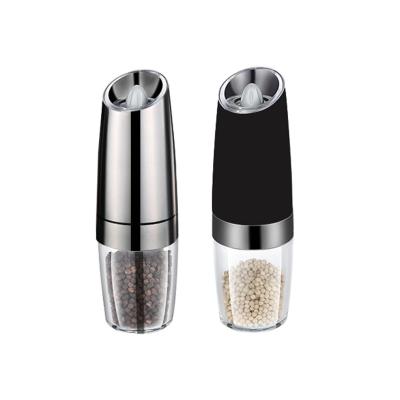 China Sustainable Electric Stainless Steel Pepper Mill Gravity Salt And Pepper Grinders For Home Shop Use for sale