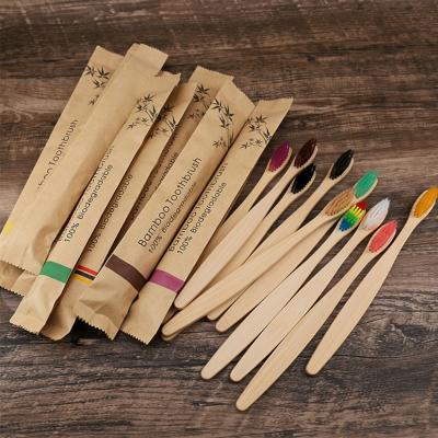 China 2020 NEW nature 100% biodegradable bamboo toothbrush for kids and adults for sale