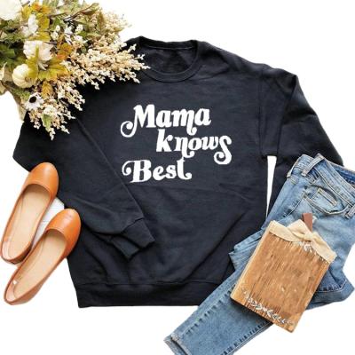 China New Breathable Letter Print Sweatshirt Mother Jumper Mom Shirt Gift For Mom Female Sweatshirts Casual Pullover Tops for sale