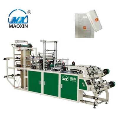 China Packaging Industry Automatic High Speed ​​Rolling Plastic Shopping Bag Making Machine T-shirt Bag Making Machine for sale