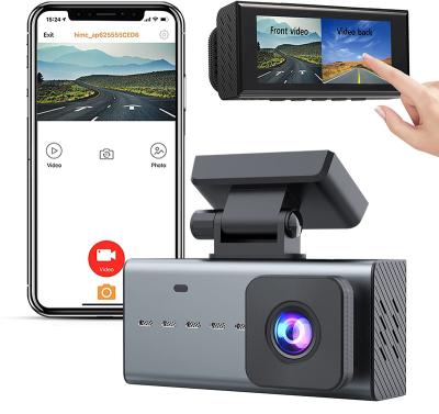 China Buit-in WIFI CENZIMO 3.16 Inch Full Screen IPS Dash Recorder Car DVR Camera HD 1080P WIFI+APP Fullscreen Cam With Rear Len for sale