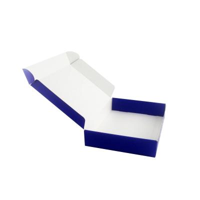 China Recyclable Blue Mailbox Customized Printing On Both Side Mailing Corrugated Box for sale