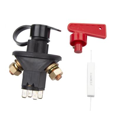 China Car Race Rally 4 Terminals Battery Isolator Master Power Isolator Cut Out Off Kill Universal 12/24V Switch Kit for sale