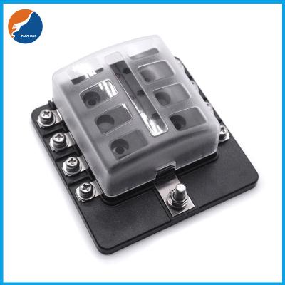 China DC 32V Automobile Car Boat Automotive Auto Blade ATC ATO LED Indicaror 8 Way Fuse Box Block Holder for sale