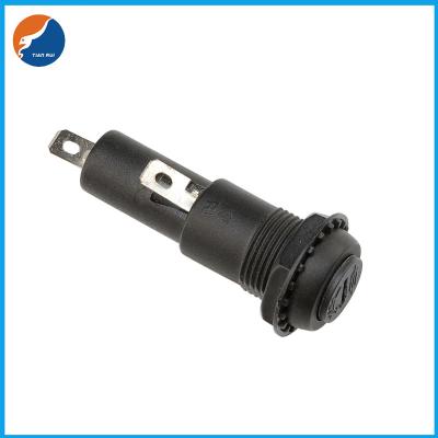 China R3-44 Black Panel Mount 6x30mm Fuse Socket Glass Tube Fuse Holder for sale