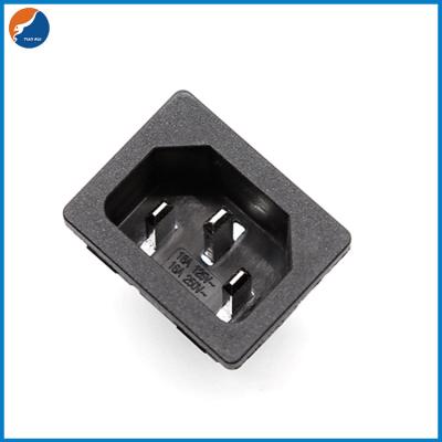 China R14-A-1CB1 C14 Electric Insert Male AC Plug Power Connector Socket 10A 250V For Home Appliances zu verkaufen