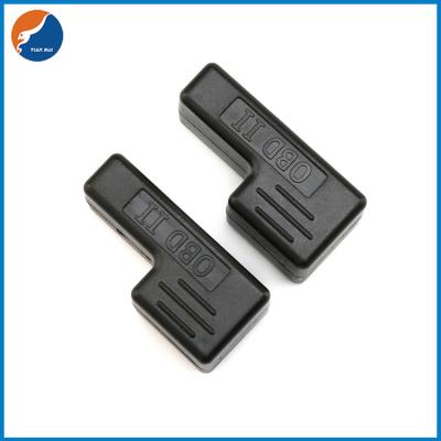 China Auto Car Diagnostic OBD L Type Encloser OBD2 Connector OBD II Enclosure 90 Degree Right Angle for sale