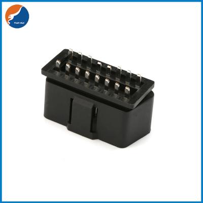 China Conector OBD2 fêmea personalizado de 12V 24V 16 Pin Male OBD II OBD 2 com o fechamento para o instrumento diagnóstico do carro à venda