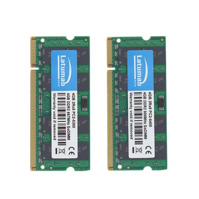 China Latumab Memoria RAM DDR2 4GB 8GB 800MHz 667MHz Laptop Notebook SODIMM PC2-6400 PC2-5300 RAM 200 Pins 1.8V Notebook Memory Module for sale