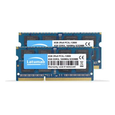 China Laptop Memory PC3L-12800 204Pins SODIMM 1.35V Memoria RAM DDR3 Laptop Memory Module Latumab DDR3L RAM 8GB 16GB 32GB 1600MHz LAPTOP for sale