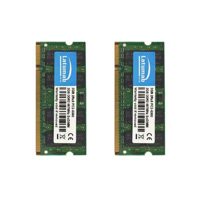 China Latumab DDR2 2GB 4GB RAM Laptop Memory 800MHz PC Memory PC2-6400 So Dimm RAM Notebook Memory Module for sale