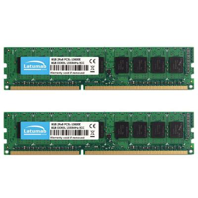 China ECC Latumab DDR3L 8GB 16GB 32GB 1333MHz Workstation Memory 240Pin ECC UDIMM PC3L-10600E Memoria RAM DDR3 1.35V ECC Unbuffered RAM for sale