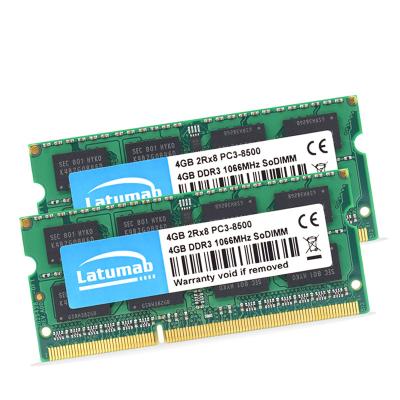 China Latumab DDR3 1333 Graphics Card 4 Gigabyte Ram Sample Gpu 8Gb 800Mhz So-Dimm 4Gb LAPTOP 2Gb 128Bit Memoria 12800R 32Gb Mem for sale