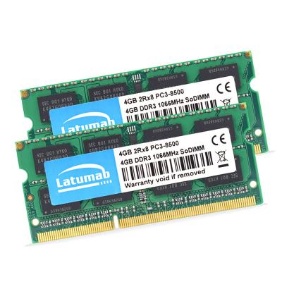 China LAPTOP Latumab Memoria Ram DDR 3 1600Mhz 16Gb PC Memori 320Latumab 1333 Am3 8Gb 1.5V 4Gb lot for sale