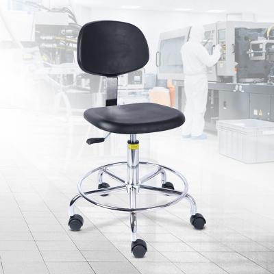 China Modern Esd Chair Saddle Form ESD Lab Chair Bar Stool Anti Static Workshop Chair PU Lab Stool for sale