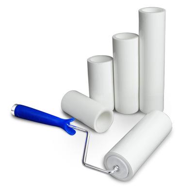 China manual sticky plastic industrial silicone fiber film pe film adhesive tacky rolls for sale