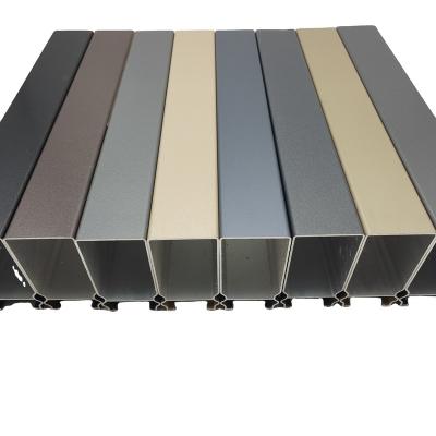 China Door & Window Rectangle Profile Aluminium Structure Square 400X80mm Aluminium Rectangular Hollow Section for sale