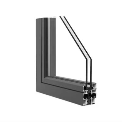 China Door & Window Double Glazing Low E glass Thermal Break Aluminium Casement Window for sale