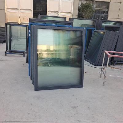 China Sliding Aluminum Casement Window/Aluminium Double Glass Window with Steel Fly Screen for sale