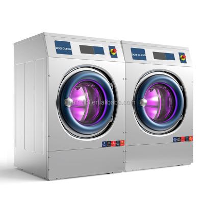 China New Style 304 Stainless Steel Coin Operated Control Linkage Laundry Machine Price Washing Machine Sale for sale