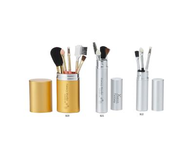 China Multifunctional Metal Synthetic Tube Hair Makeup Brush for sale