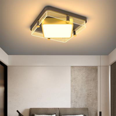 China Bedroom Acrylic Black Living Room LED Gold Iron New Product Outdoor Mounted Modern Decoration Ceiling Lamp for sale