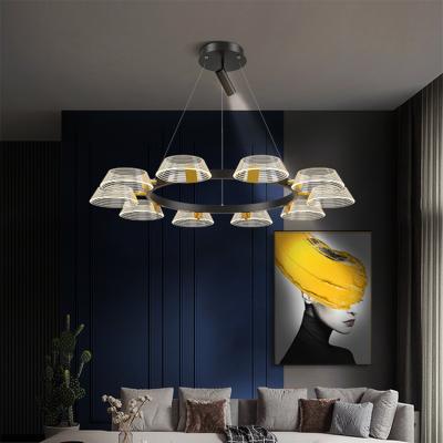 China Contemporary Warm Luxury Indoor Modern Bedroom LED Chandelier Living Room Decoration Product Pendant Light for sale