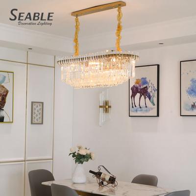 China Home Villa Crystal Chandelier Light Luxury Contemporary Style Residential Cafe Decorative Modern Decoration for sale