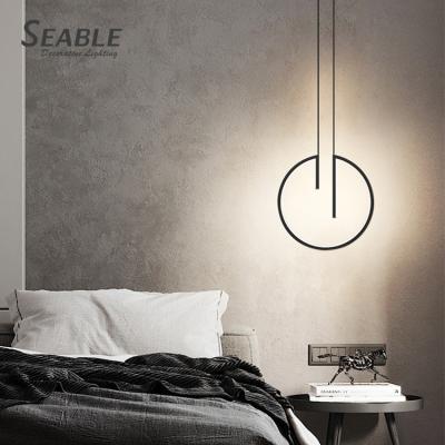 China Contemporary Hot Sale Indoor Aluminum Acrylic Modern Bedroom LED Chandelier Decoration Fashion Pendant Lamp for sale