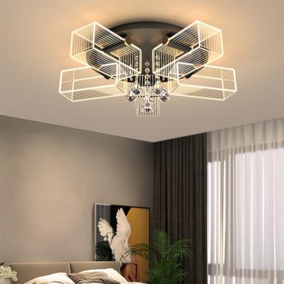 China Surface Mounted Smart Indoor Luxury Decoration 24 36 108 128W Acrylic Contemporary Bedroom LED Ceiling Light for sale