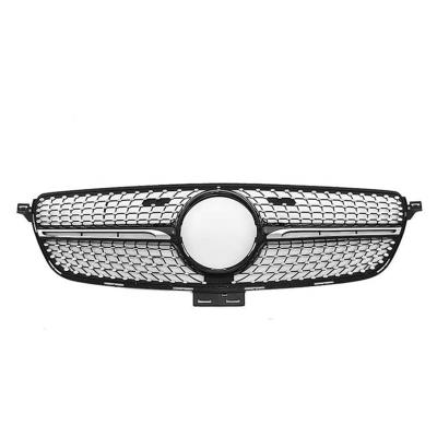 China Black ABS Grill For Mercedes Benz GLE W166 2016 2017 2018 Diamond Grills With Camera for sale