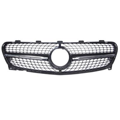 China ABS Front Black Grille For Mercedes Benz GLA X156 2017 2018 2016 Diamond Grille for sale