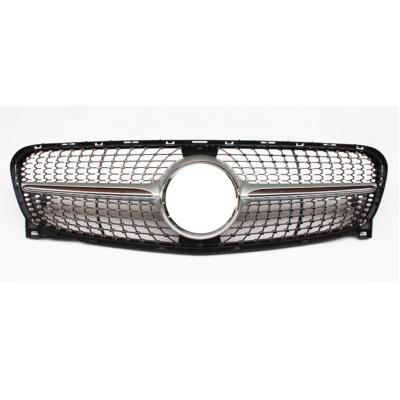 China ABS Front Silver Grille For Mercedes Benz GLA X156 13-15 Diamond Grille for sale