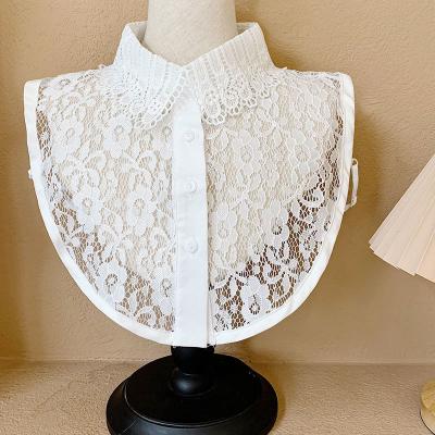 China Decoration for fashion ladies high quality vintage neck collar white detachable lace for ladies for sale