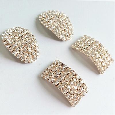 China Wholesale Fashion Flower Jewelry Earrings Rhinestone Button For Party Gift FS-205.206 for sale