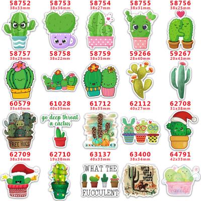 China Artificial Hot Selling Cartoon Cactus Model Resin Planar Flat Back For Arch DIY for sale