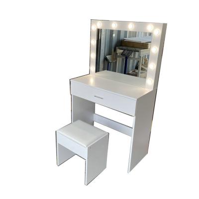 China Modular RGB LED Light With Mirror Make Up Table Dressing Table for sale