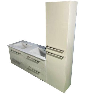 China Modern bathroom furniture bathroom cabinet with glossy door for sale