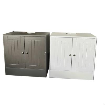 China Modern PVC foiled door hinge base cabinet shower room cabinet soft bathroom cabinet for sale