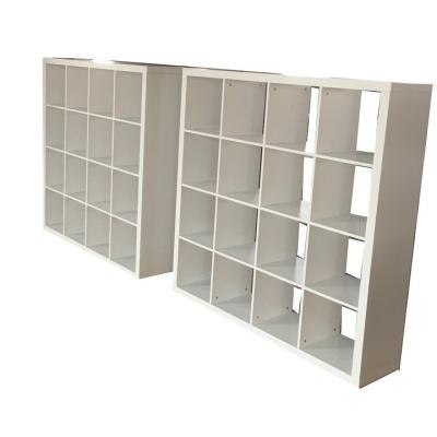 China Modern 30mm Thickness 16 Layers Book Shelves White Book Cases for sale