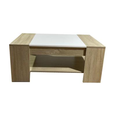 China (Size) New Design Adjustable Popular 2022 Two Drawers Led Coffee Table for sale